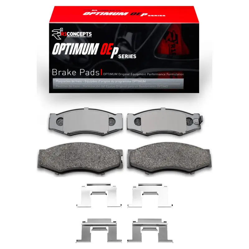 R1 Optimum Oe Front Brake Pad & Hardware Kit – For 1987–1988 Nissan 200Sx 1