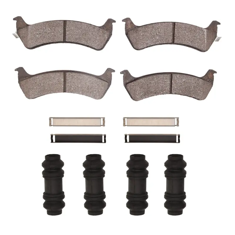 R1 Semi-Metallic Rear Brake Pad & Hardware Kit For 1993–2005 Ford Explorer Sport Trac 1