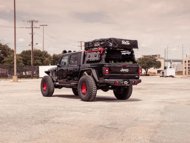 Road Armor Stealth Rear Winch Bumper For 2020 Jeep Gladiator Jt – Compatible With 9500 Lb Remote-Controlled Winches, Textured Black Finish 1