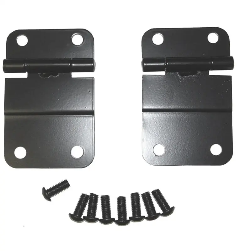 Rugged Ridge Black Lower Tailgate Hinge Set – 1976–1986 Jeep Cj 1