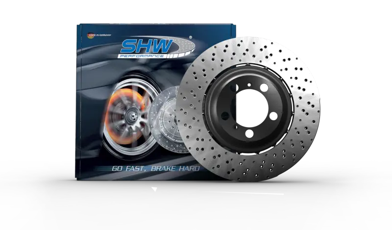Shw Lightweight Drilled & Dimpled Rear Brake Rotor – Right Side, For 2018–2019 Porsche 911 Gt3 4.0L (991.35240880) 1