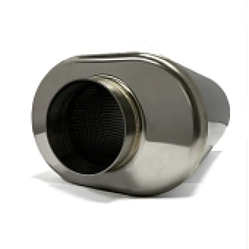 Stainless Bros 3.5" X 12" Oval Stainless Steel Muffler – Ss304 Construction, Polished Finish 1