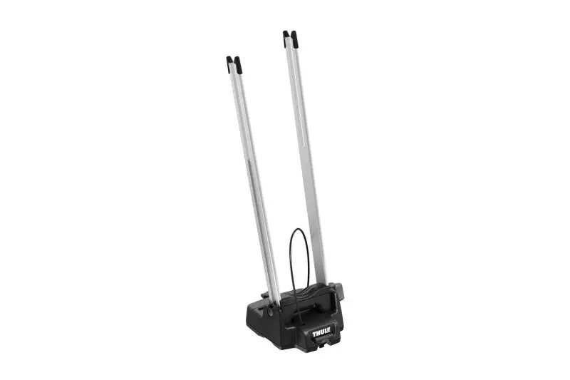 Thule Wheel-On Front Wheel Carrier – Adjustable Bike Rack Mount For Front Wheels, Silver/Black 1