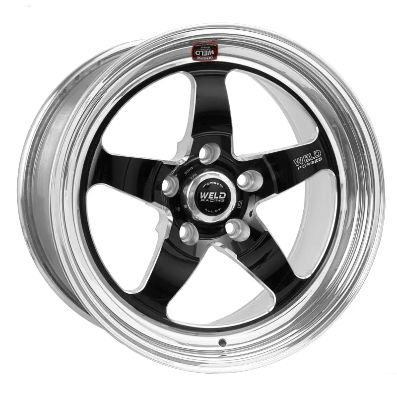 Weld S71 Black Machined Wheel – 17X5 Inches, 5X4.5 Bolt Pattern, 2.2-Inch Backspace (Non-Beadlock) 1