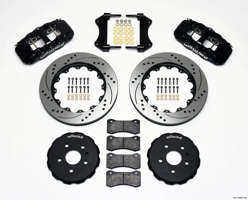 Wilwood Aero6 Front Brake Hat Kit — 14.25" Drilled, Fits 2010–2015 Camaro 1